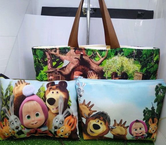 Kit 3 Peças Marsha e o Urso