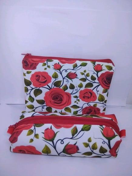 Kit Necessaire + estojo - floral