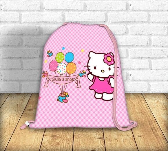 Lembrancinhas Hello Kitty - Mochila Saco