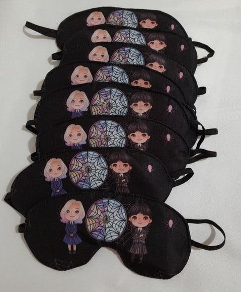 Máscara de Dormir Wandinha Lembrancinha de Aniversário