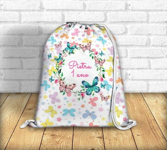 Mochila Jardim Encantado Borboletas
