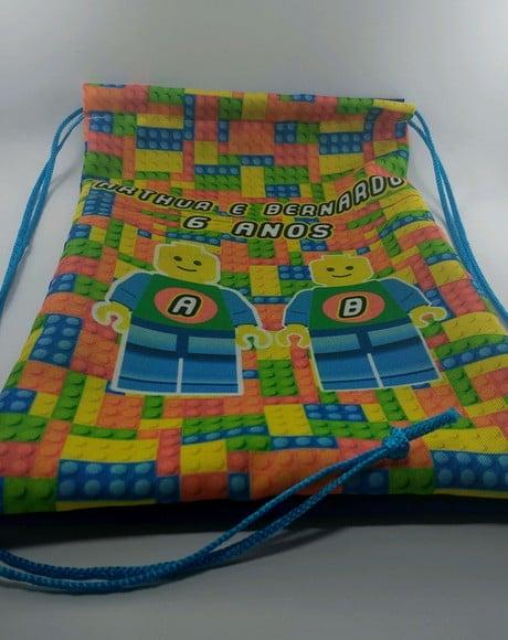 Mochila peças lego
