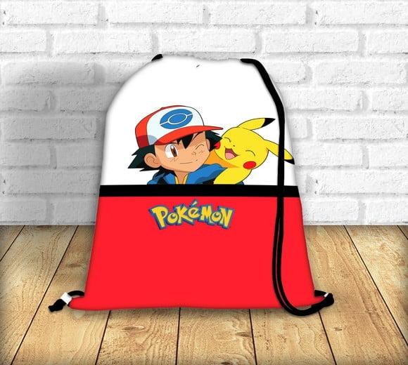 Mochila Sacola Saco Pokémon Pikachu