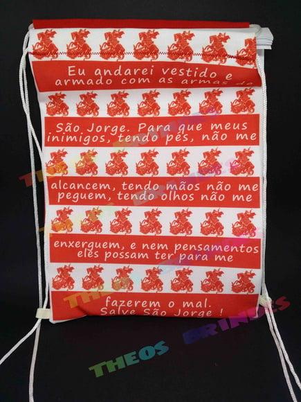 Mochilas 20x29 Oração de São Jorge