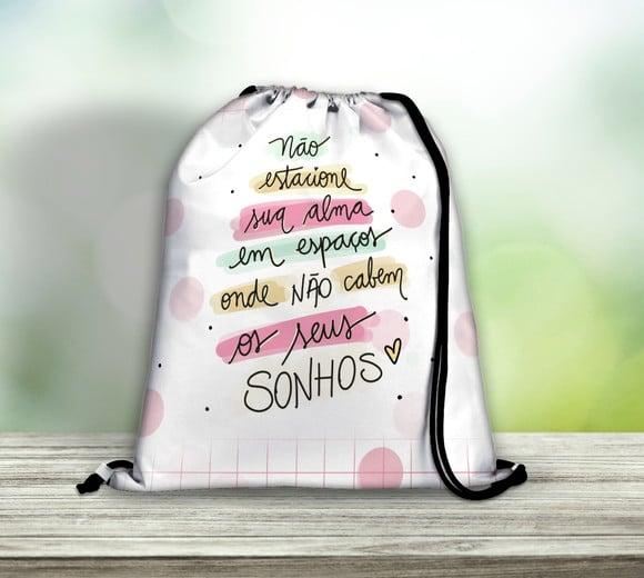 Mochilas 29X40 Acredite em Seus Sonhos