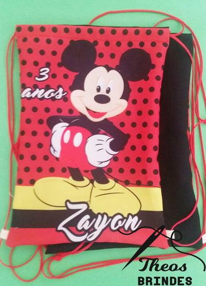 Mochilas Mickey Fundo preto