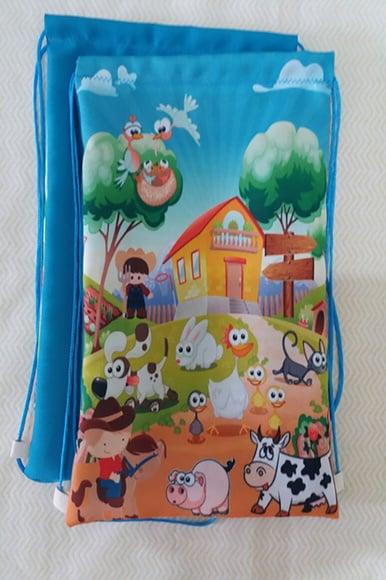 Mochilas ou sacolas Fazendinha