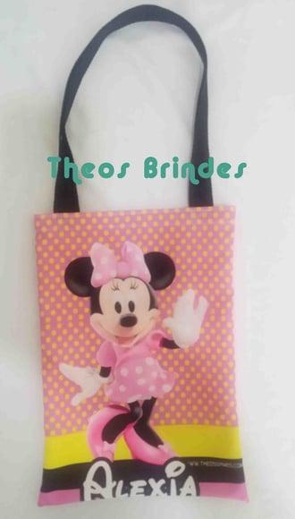 Mochilas ou Sacolas Minnie Rosa 30x40