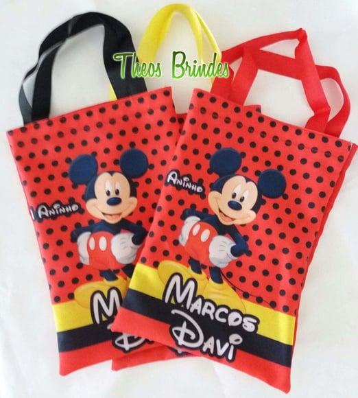 Mochilas ou Sacolas Tema Mickey