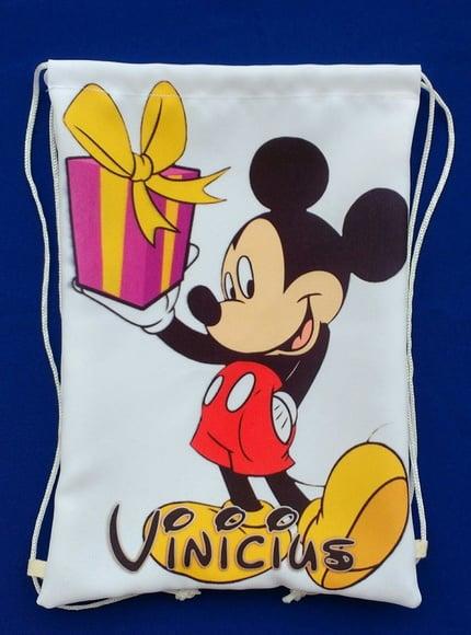 Mochilas ou Sacolas Tema Mickey Safar