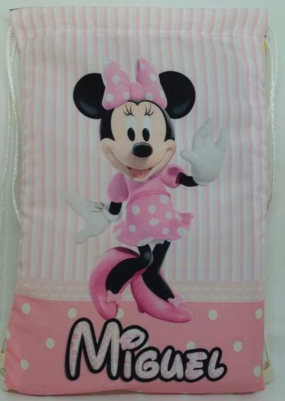 Mochilas ou Sacolas Tema Minnie Rosa