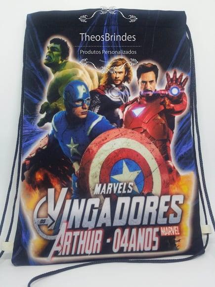 Mochilas ou Sacolas Tema Vingadores