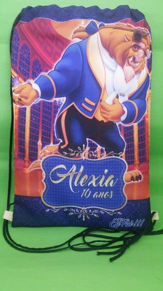 mochilas personalizada bela e a fera