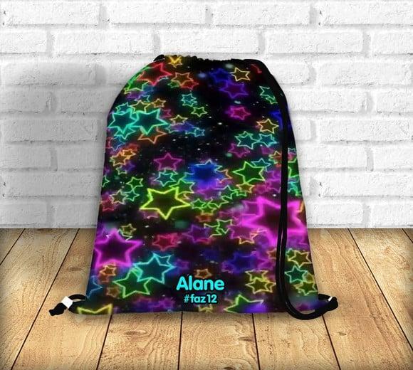 Mochilas Saco Festa Neon