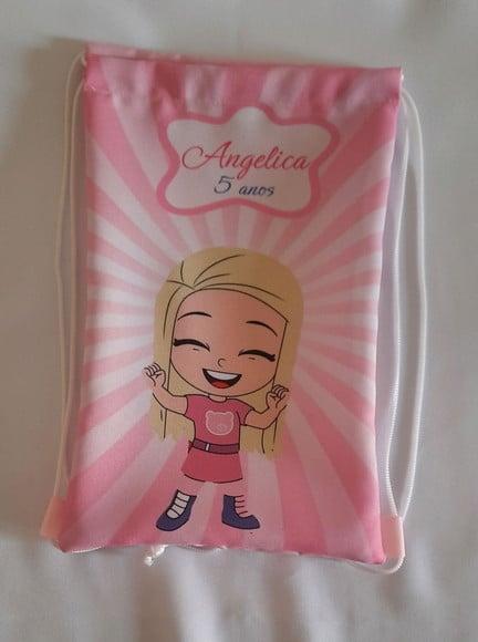 Mochilinha Personalizada Aventureira Rosa