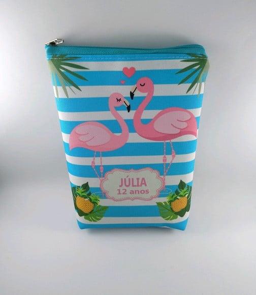 Nécessaire - Flamingo Tropical/ nome individual