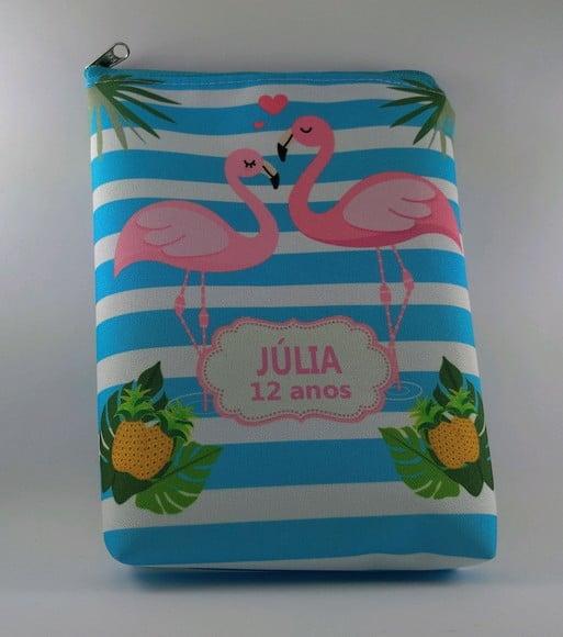 Nécessaire - Flamingo Tropical/ nome individual