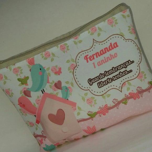 Necessaire - Jardim Encantado e Borboleta