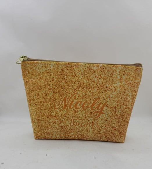 Nécessaire 15 Anos Dourado
