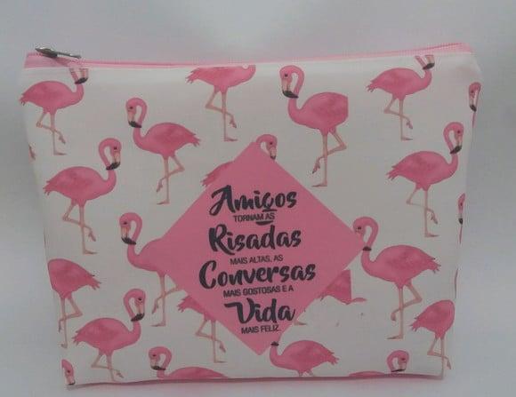 Nécessaire Flamingos Tropical