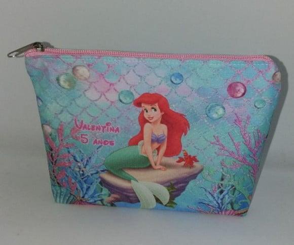 Nécessaire Lembrancinha Pequena Sereia Ariel Aniversário