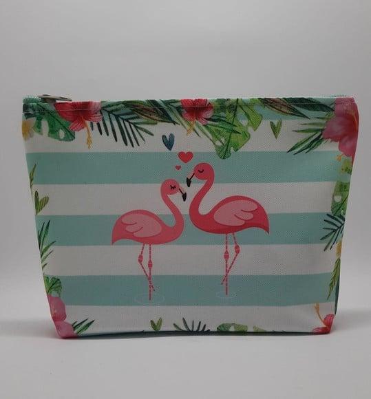 Nécessaire Personalizada Flamingo Tropical