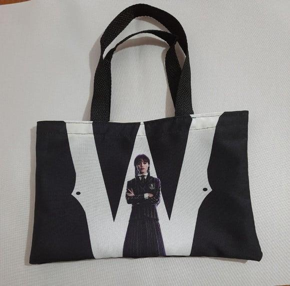 Sacola Ecobag Lembrancinha - Wandinha Aniversario
