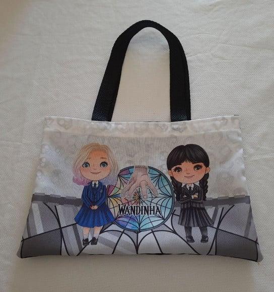 Sacola Ecobag Lembrancinha - Wandinha Aniversario