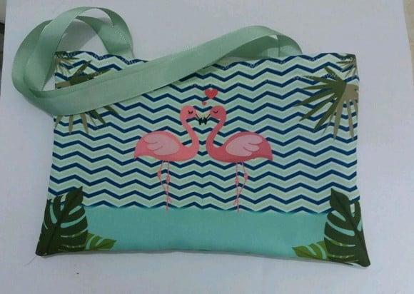 Sacola Tropical Flamingo