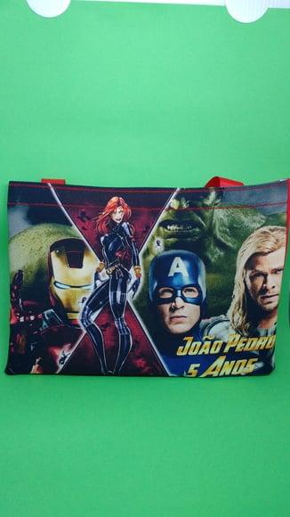 Sacolas Tema Vingadores Viuva Negra