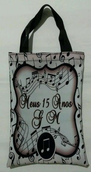 Sacolas Tema Nota Musical