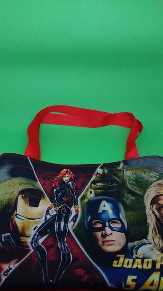 Sacolas Tema Vingadores Viuva Negra