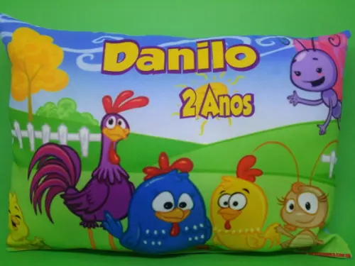 Almofadas 20X15Tema Galinha Pintadinha
