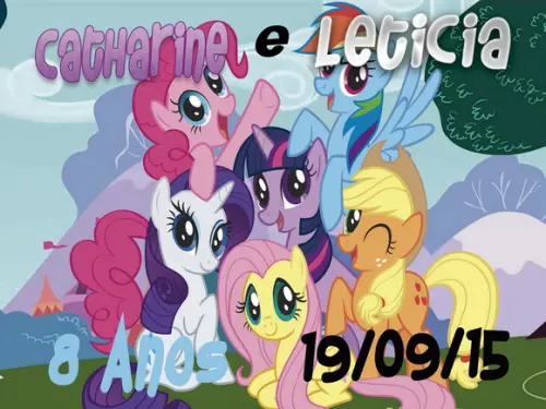 Almofadas 20X30 Tema Little poney