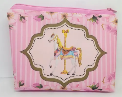 Bolsinha Necessaire - Carrosel encantado