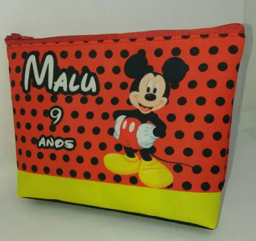 Bolsinha Necessaire - mickey vermelho