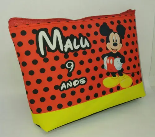 Bolsinha Necessaire - mickey vermelho
