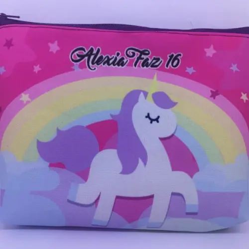 Bolsinha Necessaire - Unicornio