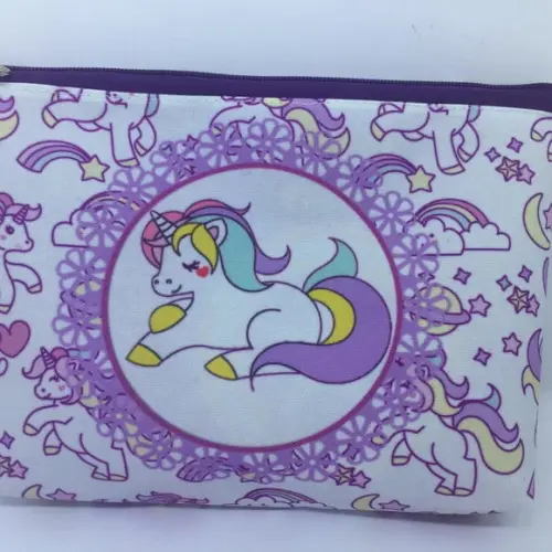 Bolsinha Necessaire - Unicornio