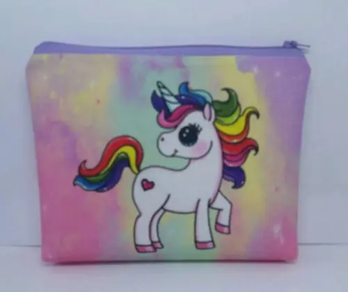 Bolsinha Necessaire - Unicornio