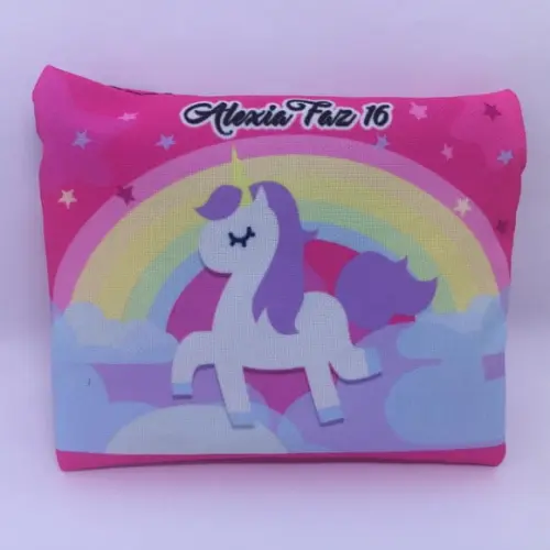 Bolsinha Necessaire - Unicornio