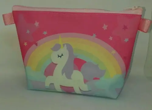 Bolsinha Necessaire - Unicórnio Rosa