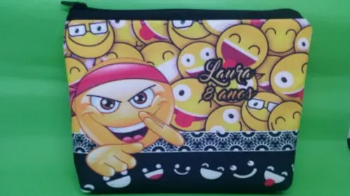 Bolsinha Necessaire emoji ninja