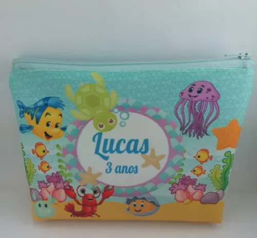 Bolsinha Necessaire Fundo do Mar