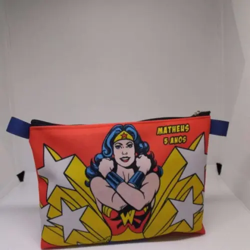 Bolsinha Nécessaire Mulher Maravilha