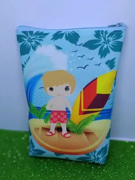 Bolsinha Necessaire Tema Praia