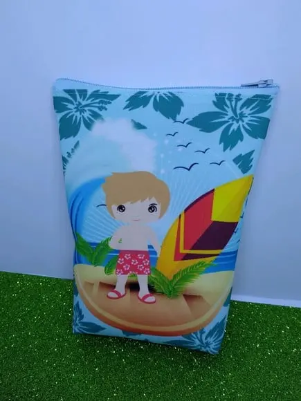Bolsinha Necessaire Tema Praia