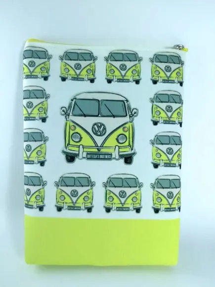 Bolsinhas Necessaire carros Vintage kombi Amarela