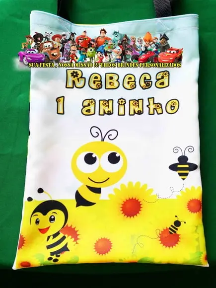 Eco bag 29X40 Abelinhas