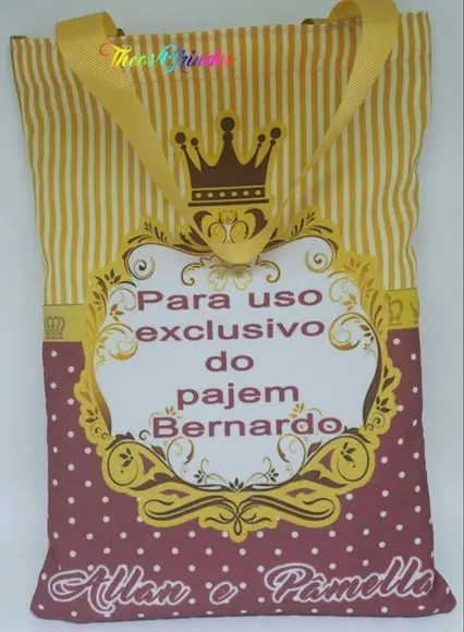 Eco bag Coroa cor marsala